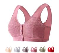 Emmabra for Seniors, EmmaBra - Comfortable & Convenient Front Closure Bra, Comfy Push Up Bralette(Pink,B105(46))