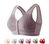 Emmabra for Seniors, EmmaBra - Comfortable & Convenient Front Closure Bra, Comfy Push Up Bralette(Purple,B80(36))
