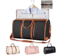 Emmafy Travel Smart-The Roomiest Carry-On Bag, Emmafy Travel Smart Carry On Bag, Emmafy Travelsmart Carry On Bag, Crossbody Emmafy Travel Bags for Women, Foldable Clothing Bag (Brown)