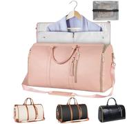 Emmafy Travel Smart-The Roomiest Carry-On Bag, Emmafy Travel Smart Carry On Bag, Emmafy Travelsmart Carry On Bag, Crossbody Emmafy Travel Bags for Women, Foldable Clothing Bag (Pink)