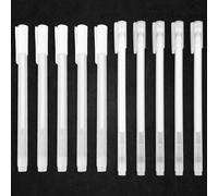 EMMALOUISESMITH 10Pz Penna Gel Uniposca Bianco,Pennarelli Acrilici,Pennarello Acrylic Marker Impermeabili Per Scrivere,Pittura,Mandala,0,6 Mm e 0,8 Mm Di Spessore