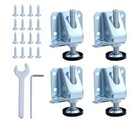 EMMALOUISESMITH 4 livellatori regolabili per carichi pesanti, con 16 viti e 2 chiavi, livellatore per mobili ad alte prestazioni, livellatore regolabile, per armadi, tavoli