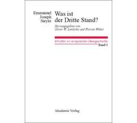 Emmanuel Joseph S Was Ist Der Dritte Stand? Ausgewählte Schr (Copertina rigida)