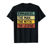 Emmanuel l'Uomo Il Mito La Leggenda Divertente Personalizzato Maglietta