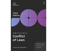Emmanuel Maganaris Core Statutes on Conflict of Laws (Tascabile)