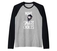 Emmanuel Make Smart Choices Emu virale Carino Design Hit Maglia con Maniche Raglan