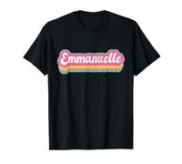 Emmanuelle Nome Ragazza Vintage 70s 80s Personalizzato Maglietta