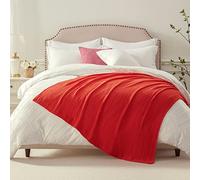EMME - Coperta in mussola di cotone al 100%, per adulti, 203,2 x 228,6 cm, 6 strati, traspirante, morbida, ampia, per tutte le stagioni, prelavata, da divano, copriletto, colore: ruggine