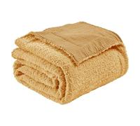 EMME Coperta in mussola di cotone reversibile, 152,4 x 203,2 cm, morbida, calda, per divano, letto, picnic, letto da viaggio