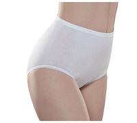 EMMEBIVI Confezione da 3 Mutandina Donna Classico in 100% Cotone Filo di Scozia Costina 1:1 Colore Bianco. Capo in Cotone Realizzato Secondo Standard qualitativi dal 1995 Certificato di tracciabilità