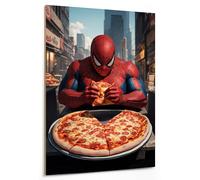 emmena - Quadro Dad Superhero 1 - Pizza Time - in legno - 30x40 cm