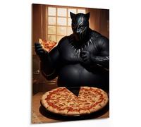 emmena - Quadro Dad Superhero 3 - Pizza Time - in legno - 30x40 cm