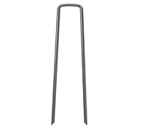 emmevi 5 Picchetti Acciaio Fissaggio Erba Sintetica 15x2,5CM Ø 3MM Ancoraggio Telo Pacciamatura Recinzione Forma U