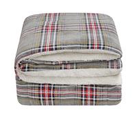 emmevi Coperta Plaid Sherpa Doppio Strato Morbida Matrimoniale Pile Vellutato Mod. TRAPUNTA AGNELLATA (D)