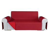 emmevi Copridivano Double Face Moderno Salvadivano Lavabile Fodera Proteggi Divano 2 Posti Rosso