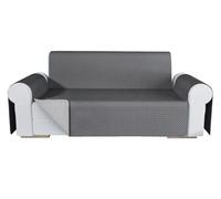 emmevi Copridivano Double Face Moderno Salvadivano Lavabile Fodera Proteggi Divano 4 Posti Grigio