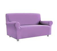 emmevi Copridivano Elasticizzato Universale Con Braccioli Salva Divano Poltrona Mod.PRATIKO 2_POSTI VIOLA