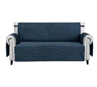 emmevi Copridivano Impermeabile Tasche Laterali Proteggi Divano Antimacchia Antiscivolo 3 Posti Blu