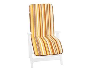emmevi Cuscino Sdraio Morbido A Righe Copri Seduta Poltrona Sedia Pieghevole mod.BUCANEVE DIS_59C GIALLO