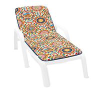 emmevi Cuscino Sdraio Morbido Mosaico Siciliano Seduta Lettino Prendisole Pieghevole Mod.ORCHIDEA DIS_35