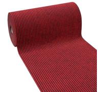 emmevi Passatoia Antiscivolo Corridoio Marciapiede Interno Esterno Tappeto Ingresso Righe Rosse 100x400 Cm