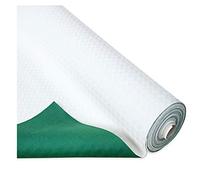 emmevi Proteggi Tavolo Mollettone Bianco Verde Double Sotto Tovaglia Morbido Antiscivolo Antimacchia Antiurto 100% Made In Italy mod.BULLGOMME 140X140 BIANCO DOUBLE