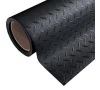 emmevi Rotolo Passatoia Copri Pavimento Gomma Pvc Ruvida Antiscivolo Tappeto Lamiera Isolante Nera 100x350 cm