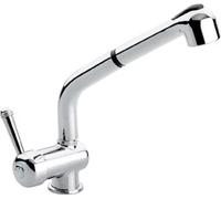 Emmevi Rubinetto Cucina Miscelatore con Doccetta Estraibile Monocomando colore Terra di Francia - Linea Laguna cucina 4066 - TF4066.A