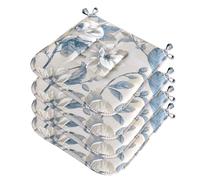 emmevi Set 4 Cuscini Sedia Cotone Con Lacci Lavabili Morbidi Universali Coprisedia Shabby Chic Vintage