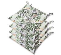 emmevi Set 4 Cuscini Sedia Erbetta Montagna Imbottiti Morbida Ovatta Universali Cotone Lavabile