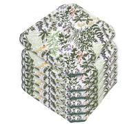 emmevi Set 6 Cuscini Sedia Cotone Erbe Montagna Con Alette Lavabili Morbidi Universali Coprisedia Rustico