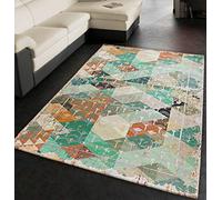 emmevi Tappeto Arredo Moderno Multicolore Vintage Sala Salotto Scendi Letto Bagno Retro Antiscivolo 7 Misure Disponibili MOD.Maya 60X115
