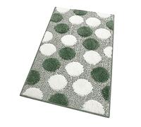 emmevi Tappeto Bagno Camera Antiscivolo Shaggy Moderno Scendi Doccia Assorbente MOD.iOS 65X130 Verde