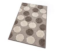 emmevi Tappeto Bagno Camera Antiscivolo Shaggy Moderno Scendi Doccia Assorbente MOD.iOS 65X40 Tortora