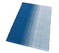 emmevi Tappeto Bagno Cucina Puro Cotone Scendiletto Morbido Assorbente Lavabile Mod.CURCUMA 50X110 BLU