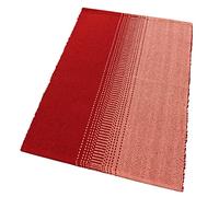 emmevi Tappeto Bagno Cucina Puro Cotone Scendiletto Morbido Assorbente Lavabile Mod.CURCUMA 55X140 ROSSO