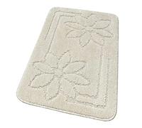 emmevi Tappeto Bagno Morbido Antiscivolo Assorbente Moderno Scendiletto Camera MOD.Moorea 6 50x110 Beige