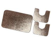 emmevi Tappeto Bagno Morbido Assorbente Antiscivolo Soffice Camera mod.IBISCO (A) PARURE 3 PEZZI MARRONE