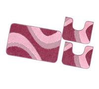 Tappeto bagno parure set 3 pezzi made in italy assorbente antiscivolo lavabile