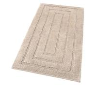emmevi Tappeto Bagno Puro Cotone Elegante Morbido Scendiletto Antiscivolo Lavabile 50x110 Cm Tortora