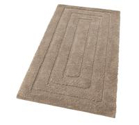 emmevi Tappeto Bagno Puro Cotone Elegante Morbido Scendiletto Antiscivolo Lavabile 50x80 Cm Marrone