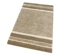 emmevi Tappeto Bagno Puro Cotone Parure Morbida Colori Vivaci Lavabile mod.MERIDA SET 3 PEZZI BEIGE (B)
