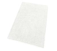 emmevi Tappeto Bagno Scendiletto Morbido Antiscivolo Camera Letto Pelo Lungo mod.FLUFFY 50X80 BIANCO