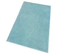 Tappeto Bagno Scendiletto Morbido Antiscivolo Camera Letto Pelo Lungo mod.FLUFFY 65X130 AZZURRO