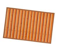 emmevi Tappeto Bamboo Legno Stuoia Antiscivolo Passatoia Pedana Bambù Cucina Bagno Degradè 50x275 Beige