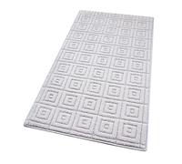 emmevi Tappeto Cucina 3D Antiscivolo Tinta Unita Lavabile Morbido Assorbente Mod.EVITA 57X190 GRIGIO