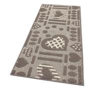 emmevi Tappeto Cucina Antiscivolo Cuori 3D Lavabile Moderno Varie Misure MOD.Clelia Dis.A 50X75 Beige