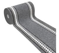 emmevi Tappeto Cucina Antiscivolo Passatoia Bordata Ingresso Scala Lavabile Mod.ALEXA Dis.A 57X135 GRIGIO