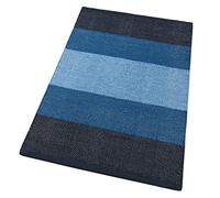 emmevi Tappeto Cucina Bagno Assorbente Puro Cotone Scendiletto Camera Lavabile Mod.PAPRIKA 50X110 BLU