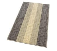 emmevi Tappeto Cucina Bordato Assorbente Tessitura 3D Varie Misure E Colori Multiuso Bagno Camera Corridoio 100% Made in Italy mod.MIA 57X290 BEIGE